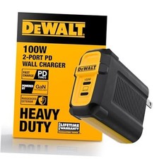 Heavy Duty 100W USB C Charger Block GaN , 2 Port 100 Watt Fast Compact Wall