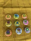 Lot Of 9 ♻️ Handmade 1 Inch Recycle Pin Buttons Stamped Colored Pencil Pinbacks — photo 4