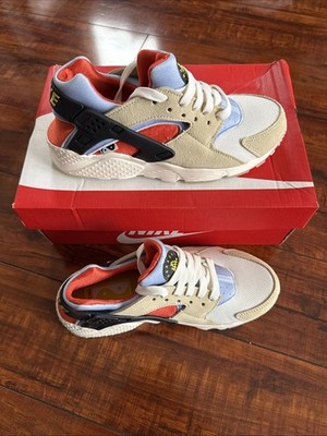 Nike Huarache Run GS Sneakers Size 5Y Lemon Drop/Off  Noir DV2196 700 Brand New