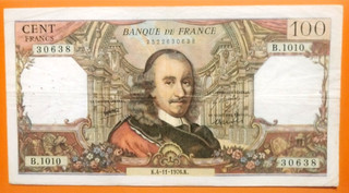 BILLET FRANCE 100 Frs CORNEILLE du ( K.4 11 1976.K) F 65/55 TB