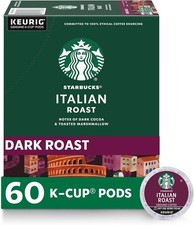 Starbucks K-Cup Coffee Pods, Dark Roast Coffee, Italian Roast for Keurig Brewer