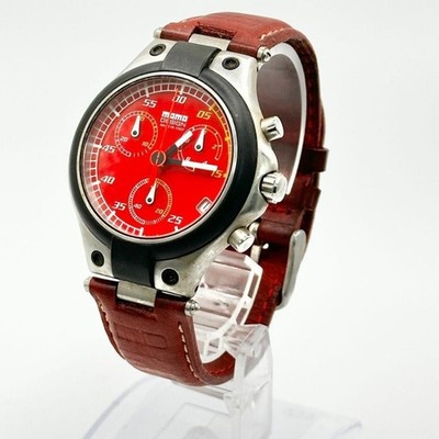 MOMO Design Speed MD-014 Chronograph Quartz Mens Watch Red Dial