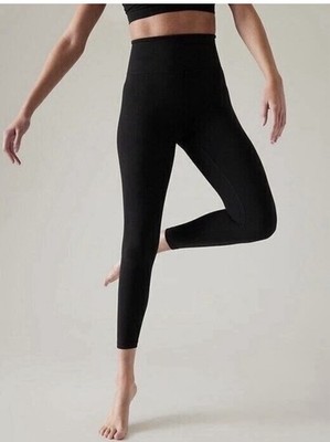 ATHLETA Black Ultra High Rise Elation 7/8 Tight Yoga  Medium  NEW #599750