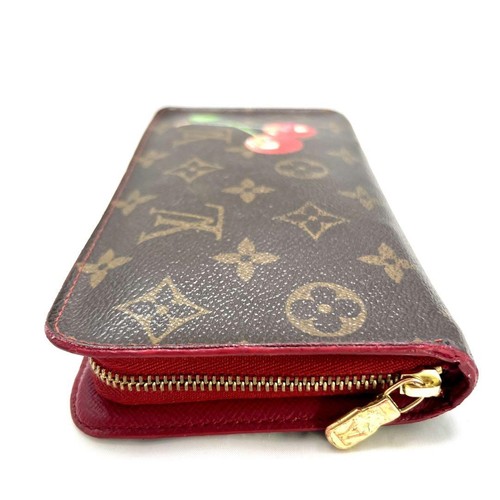 Louis Vuitton Takashi Murakami Porto Monezip Monogram Cherry Purse Wallet Japan - Picture 9 of 12