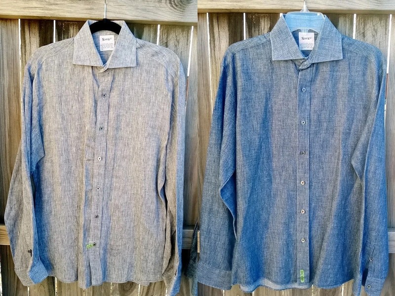 Vintage Lot of 2  Sam's Burlington Arcade "K" Button-Down Shirts Size Large