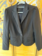 The Limited Women's Black Solid Button Lined Blazer Long Sleeve Size 8