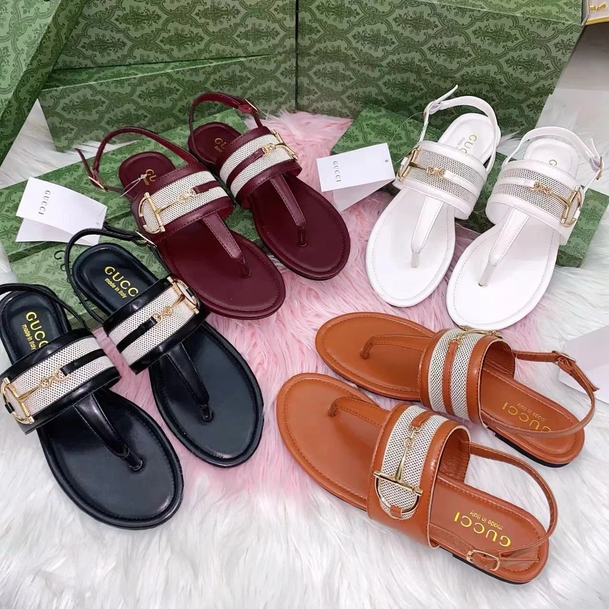 Gucci Buckle Thong Sandals for Women for sale | eBay