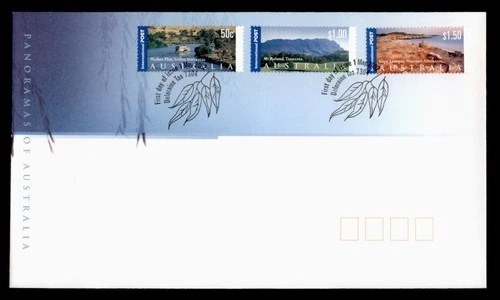 DR WHO 2002 AUSTRALIA FDC PANORAMA CACHET COMBO $1.50 INTERNATIONAL w29714