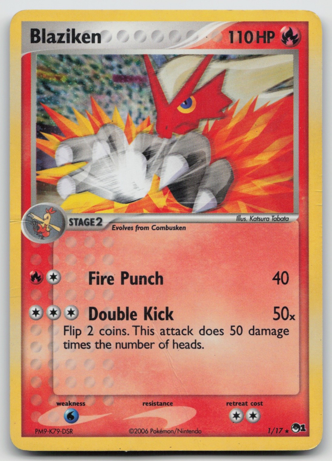 Pokemon Card Blaziken Holo Rare POP Series 1 001/017