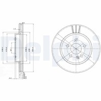 2X Bremsscheibe Delphi BG3397 FüR Klasse W163 Mercedes 230 163 136 270 CDI 113
