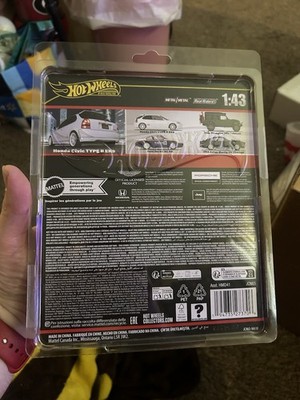 2025 HW HOT WHEELS PREMIUM 1:43 HONDA CIVIC TYPE R EK9 WHITE MIX H
