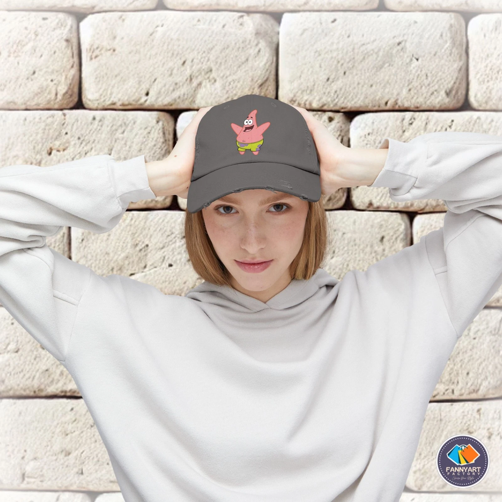 Patrick Star Unisex Distressed Cap