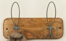 Colonial Tin Works Forge and Forest Wall Hooks - Box of 2