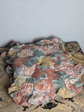 1x Vtg Marks and Spencer Floral with Valance Chair Cushion Pad Seat Pad with Tie