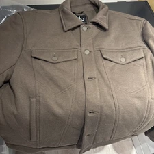 Alo Ease Trucker Jacket $199 MSRP Expresso Men’s Size M