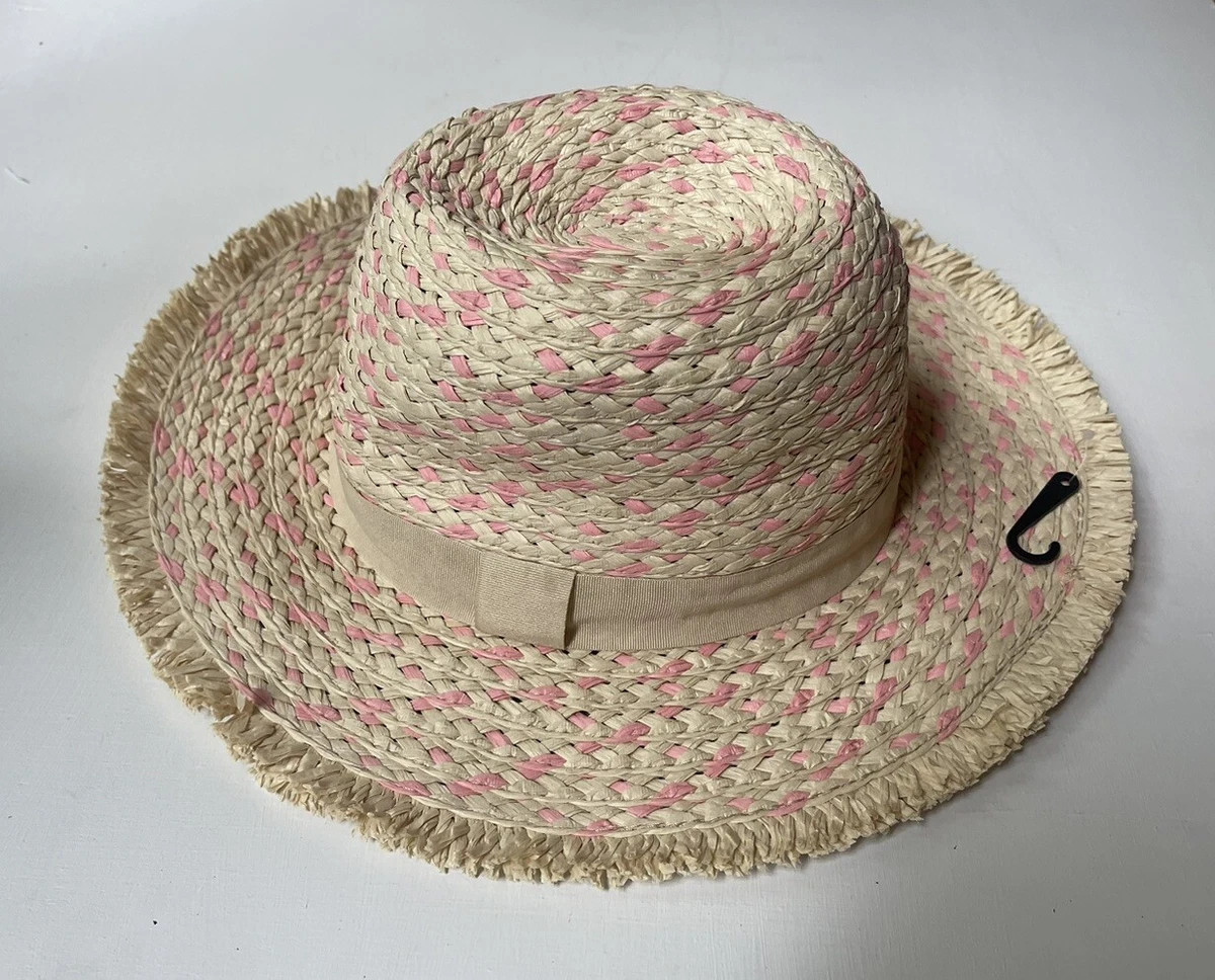 Chapeau Fedora Steve Madden Pour Femme - Paille Tressée PAPER YARD - Ton Jaune Paille - Taille Unique