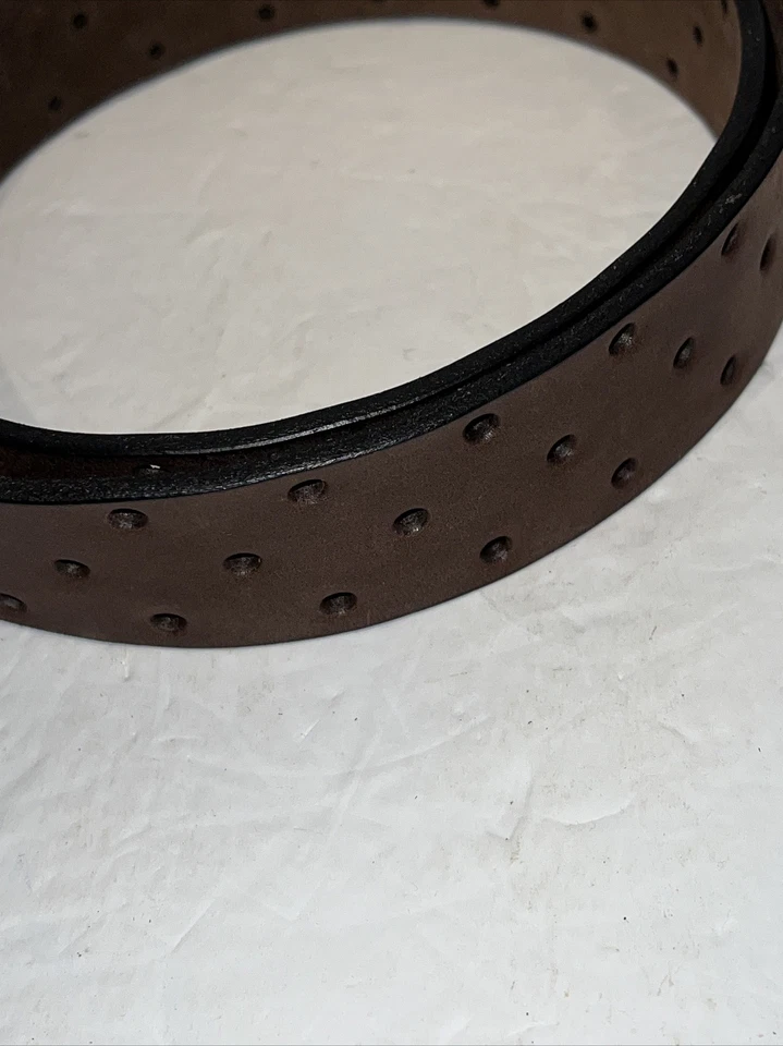 复古 ARGENTINA 真皮棕色腰带可调节 适合 38-95 — 第 3/4 张图片