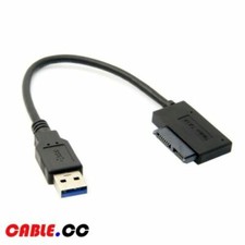 USB 3.0 to 7 6 13pin Slimline Sata Adapter Optical Drive Cable for CD DVD Rom