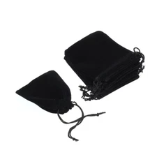  10 Pcs Gift Bag Velvet Fabric Small Bags Jewelry Drawstring Travel