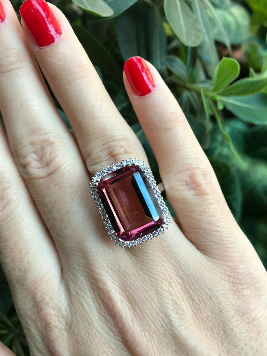 925 Sterling Silver Handmade Gemstone Turkish Alexandrite Ring