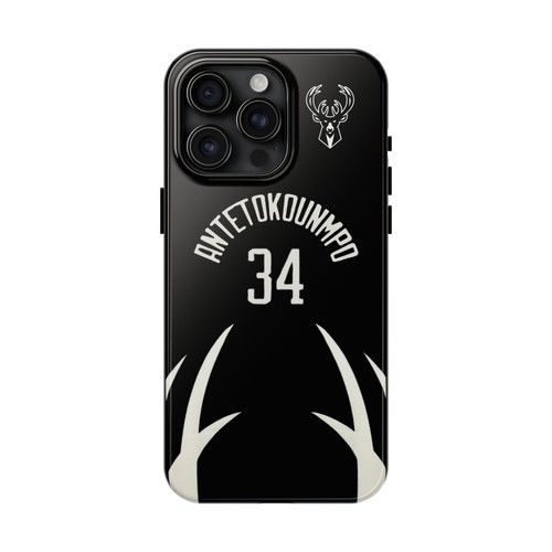 Giannis Antetokounmpo Milwaukee Bucks - Basketball iPhone und Samsung Hülle schwarz - Bild 11 von 43