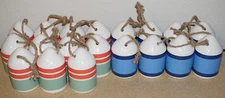 x19 Ceramic Buoys Lot - Beach Marine Aqua Wall Art Wholesale Novelty Decoration