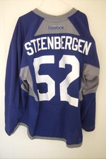 ARIZONA COYOTES Tyler Steenbergen blue Reebok practice jersey (2017 rookie camp)