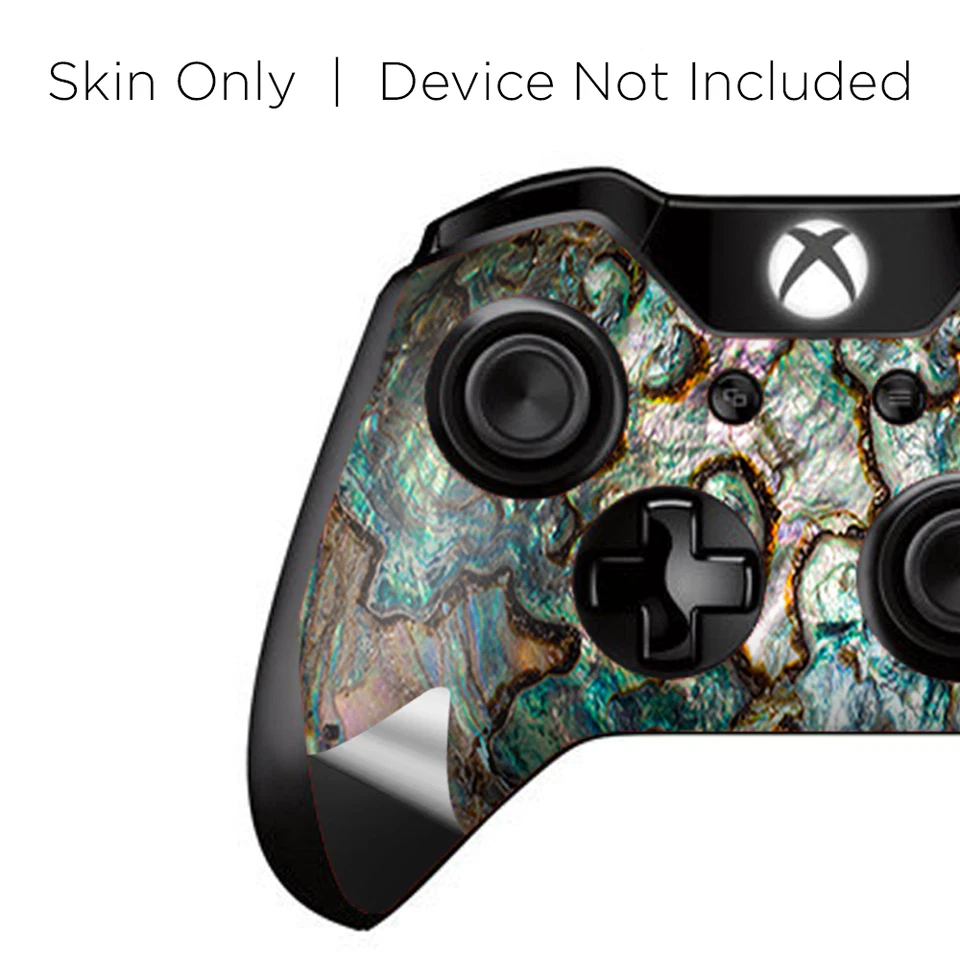 Envoltura de calcomanías Skins para controlador Xbox One / One S carcasa de abulón dorada bajo el agua Foto 2 de 2