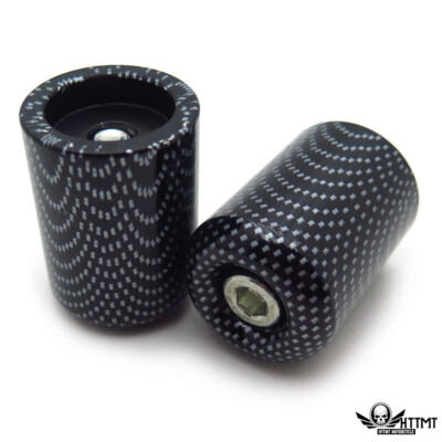 Carbon Grip Bar End Slider Kit Rubber for Kawasaki 2006-07 Ninja