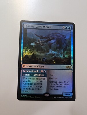 MTG - Horned Loch-Whale (Foil) - Wilds of Eldraine NM/M Condition