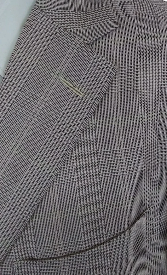 Abrigo deportivo Ermenegildo Zegna Italia Couture 100 % cachemir rosa púrpura 44R Foto 3 de 4