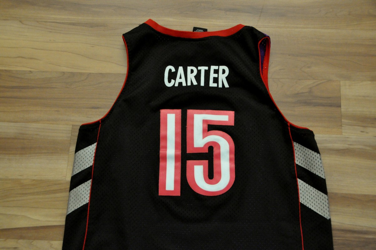 NIKE RAPTORS Vince Carter 15 2XL ゲームシャツ VTG Nike Authentic Toronto Raptors Vince Carter 15 Red