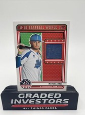 Manuel Zazza 2023 Stars & Stripes WBC Jersey Relic Fireworks #MZ Italy M29 Patch