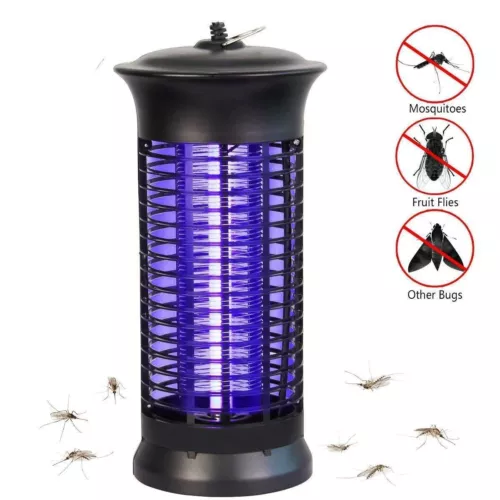 Lampada elettrica antimosche moscerini parassiti mosche insetti trappola zanzare insetti zapper 4.000V - Foto 8 di 12