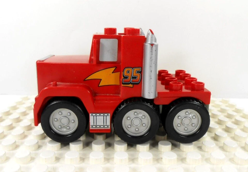 Lego Duplo Item Mack the Semi 6 Wheel (Cars)(One Piece) red - Image 2 of 3