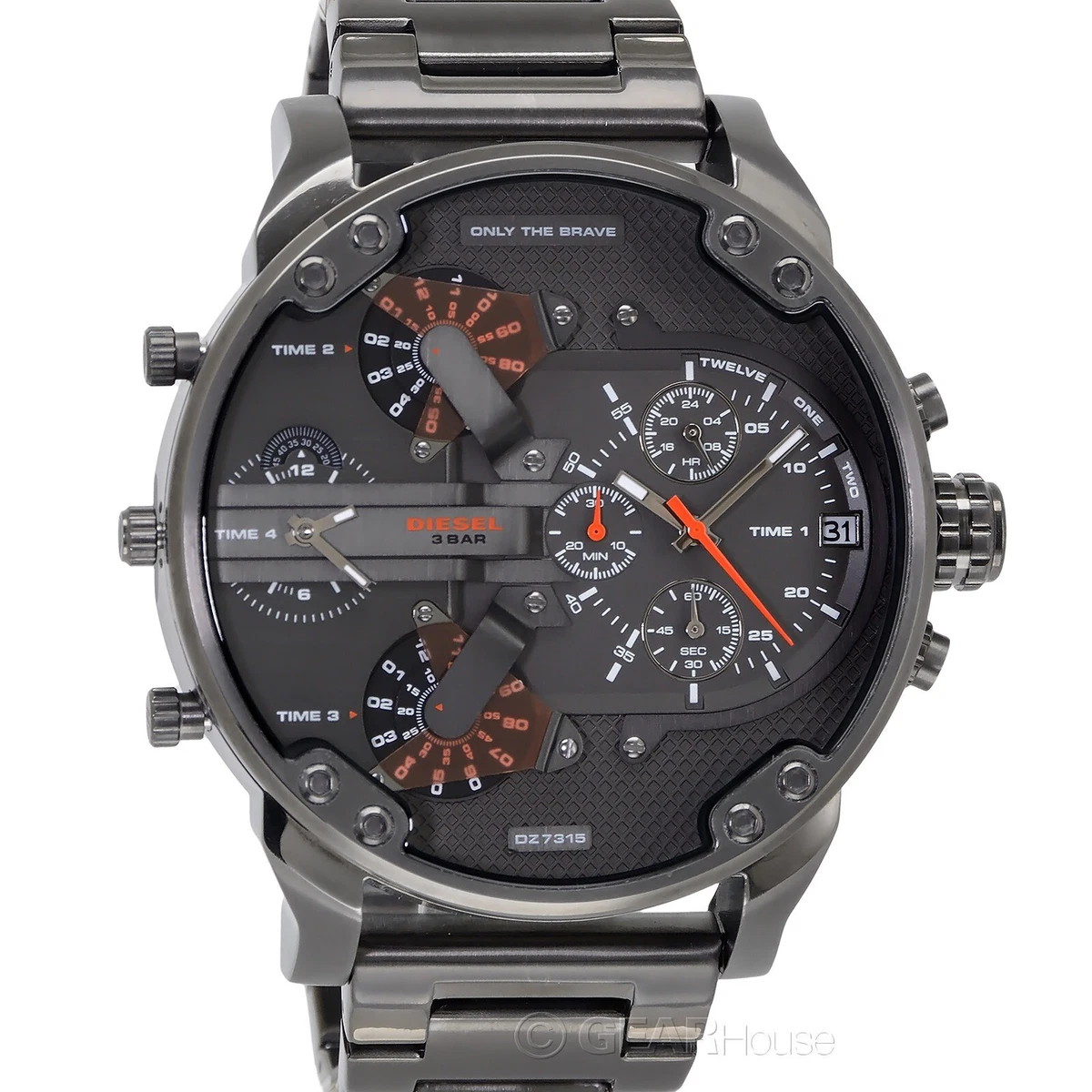 Diesel gunmetal deals chronograph watch