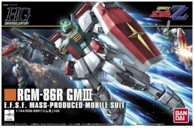HG 1/144 ガンダムAGE-3 3体セット Bandai Gundam 1/144 HGUC HG #126 RGM-86R GM III E.F.S.F. ZZ Model