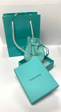 Tiffany  Co. Empty Packaging Blue Gift Box, Pouch, Shopping Bag