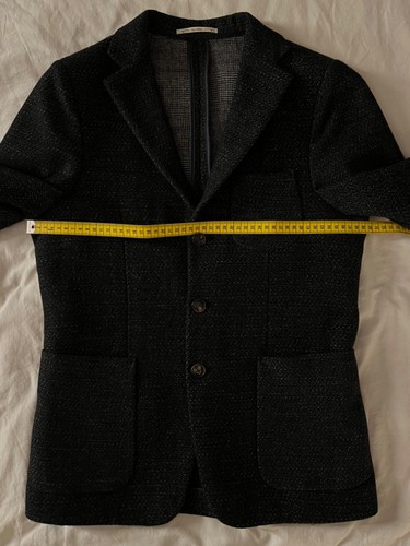 Scotch & Soda Woll-Sakko Blazer Gr. S 46 schwarz strukturiert Pfeffer Salz Wolle - Bild 3 von 11
