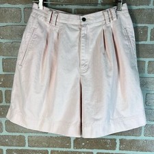 Vintage Liz Claiborne Lizsport High Waisted Shorts Shell Pink Size 12