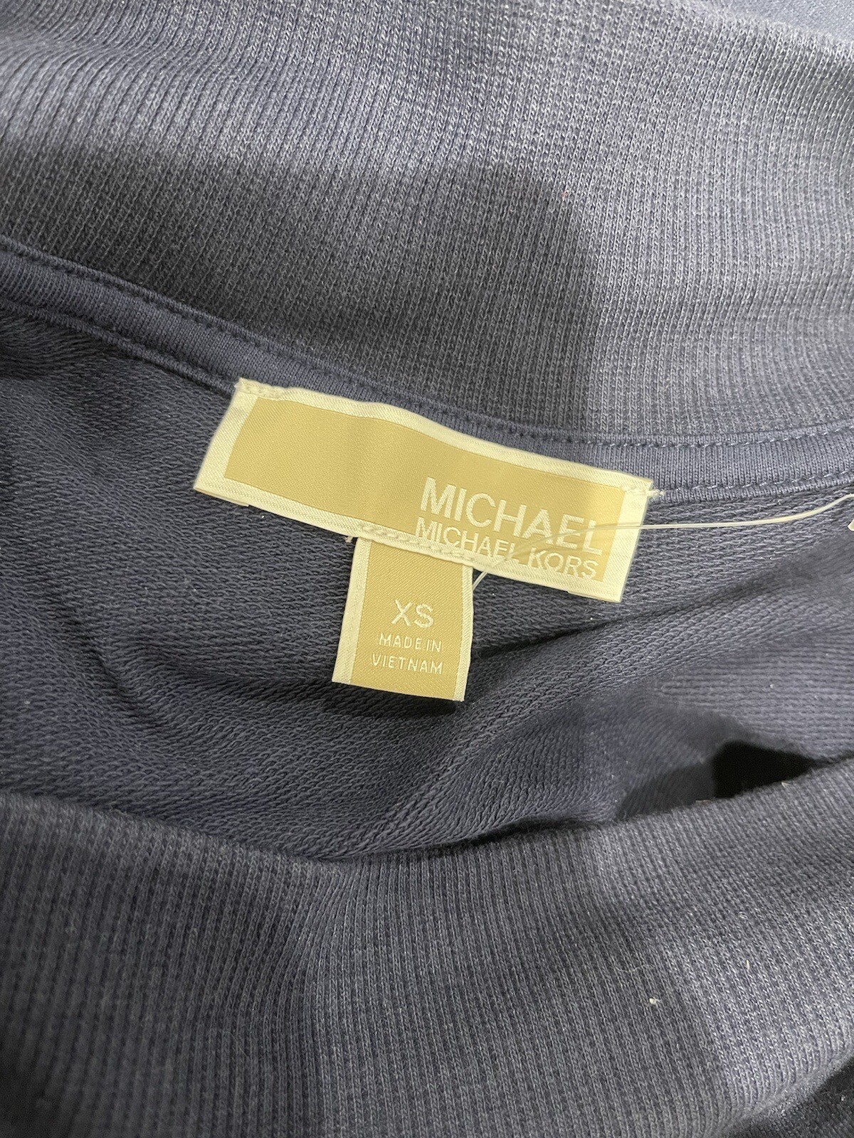 Michael Kors Off the Shoulder Jumpsuit Romper Jumper Navy Blue Size XS thumbnail 4