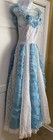 Women's Blue Ball Gown Princess Cinderella Style Costume With Petticoat 8 Small