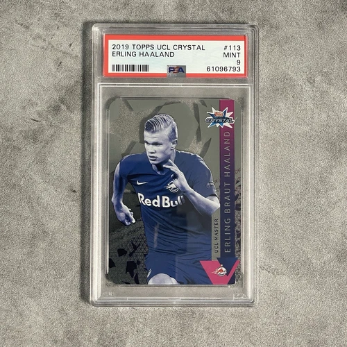 2019 Topps UCL Crystal - Erling Haaland RC Rookie - PSA 9 - FC Salzburg