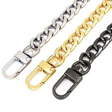 3 Pieces Handbag Chain Straps Bag Strap Replacement Metal Purse Clutches
