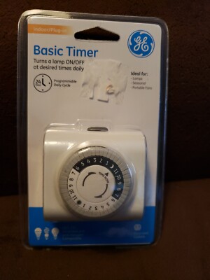 GE Indoor plug-in Basic Timer 24-Hour -SEALED