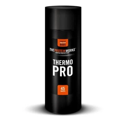 THE PROTEIN WORKS Fat Burner Pills Thermo Pro 45 Capsules Slimming Diet Weight Loss Protein Works