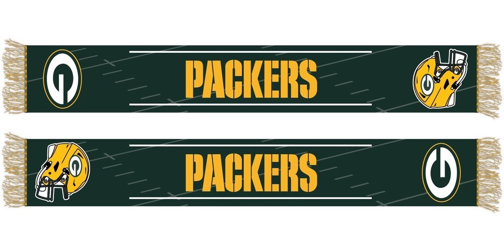 Вязаный жаккардовый шарф Green Bay Packers HD