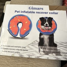 Gimars Inflatable Dog Cone Alternative Dog Donut Collar After Surgery