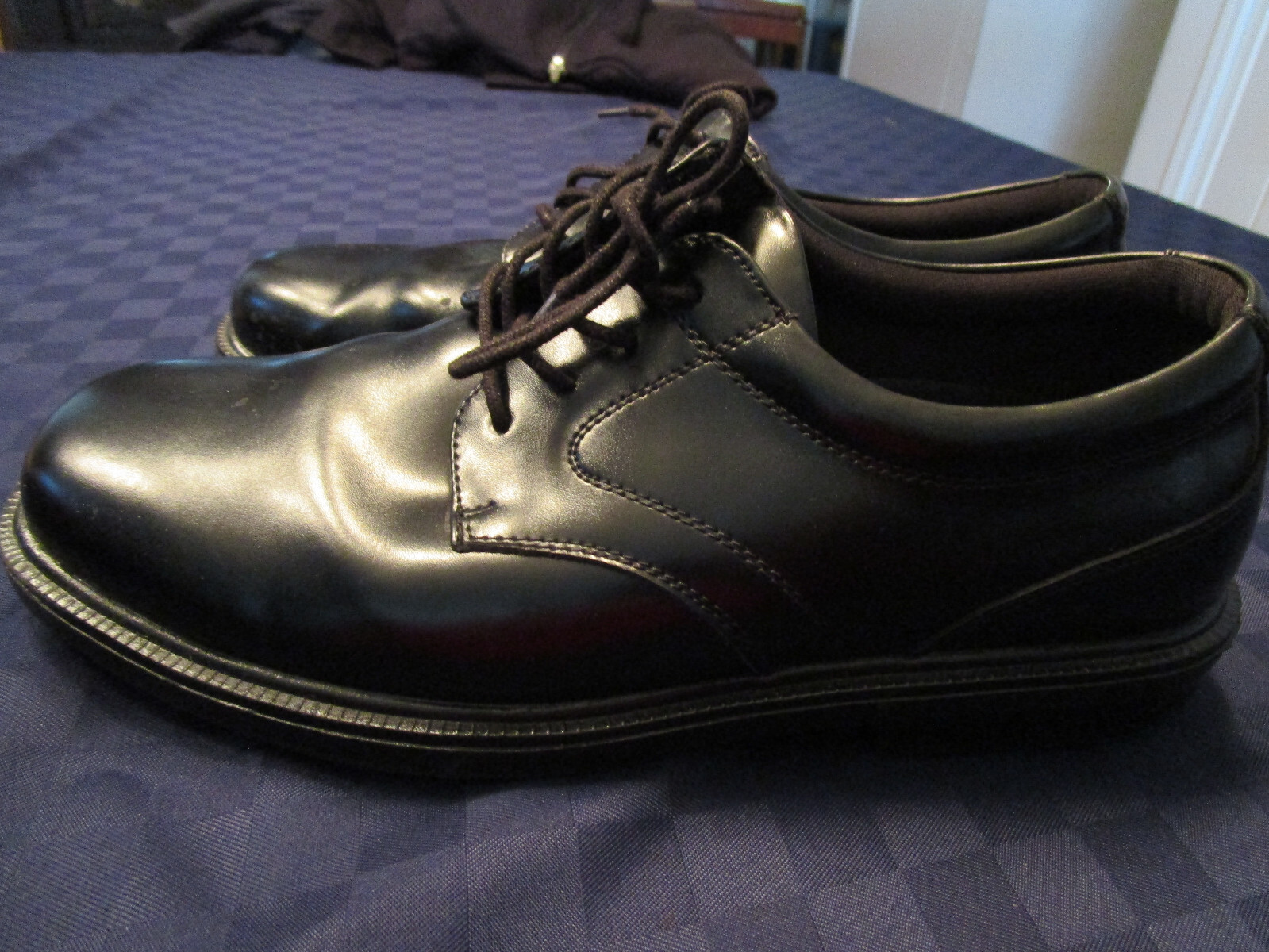 SAOLA INDOSSATO UNA VOLTA! NUNN BUSH SCARPE OXFORDS IN PELLE NERE DA UOMO 9 5W