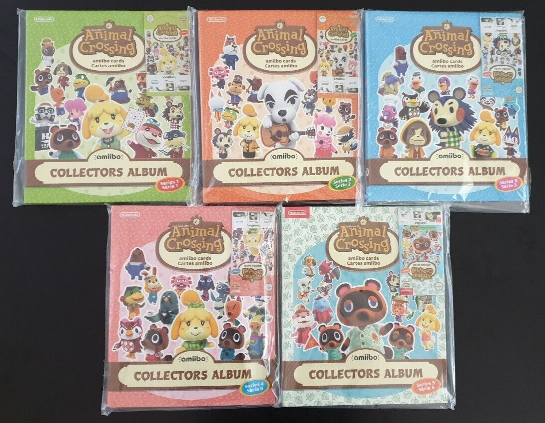 Nintendo Animal Crossing Series 1, 2, 3, 4 & 5 Amiibo Card Collectors